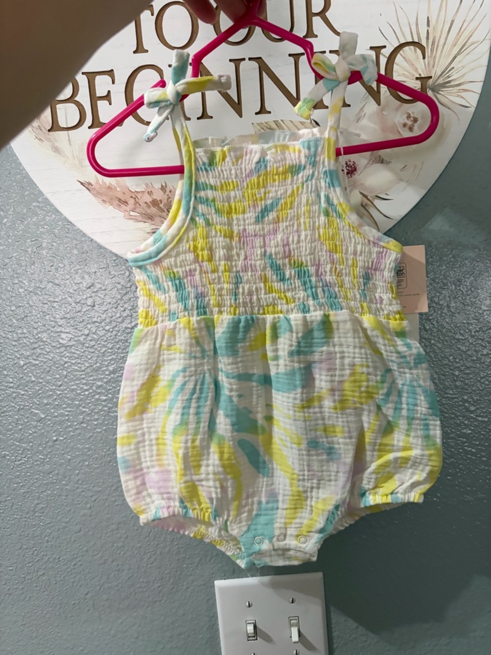 Baby girls Grayson mini romper 3-6months